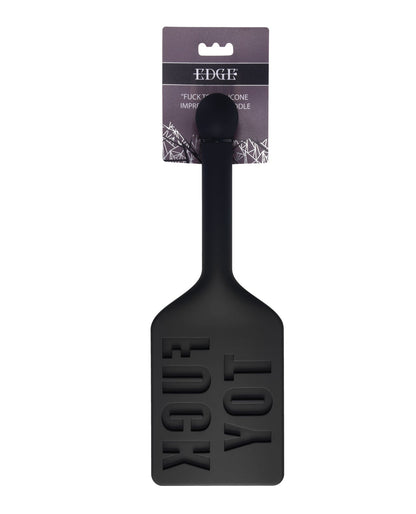 Edge FUCK TOY Silicone Paddle - Black