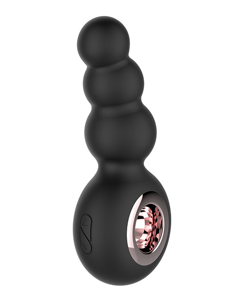 Gender Fluid Quiver Anal Ring Bead Vibe - Black