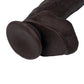 Get Lucky 12" Big Black Dildo | Real Skin Realistic Dildo | Dark Brown Giant Dildo | Large Dildo