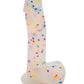 Get Lucky 8.5" Big Dildo | Real Skin Confetti Realistic Dildo | Large Dildo | Suction Cup Dildo