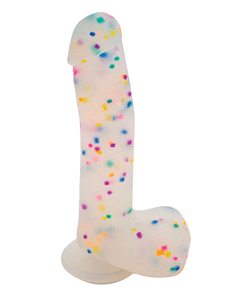 Get Lucky 8.5" Big Dildo | Real Skin Confetti Realistic Dildo | Large Dildo | Suction Cup Dildo