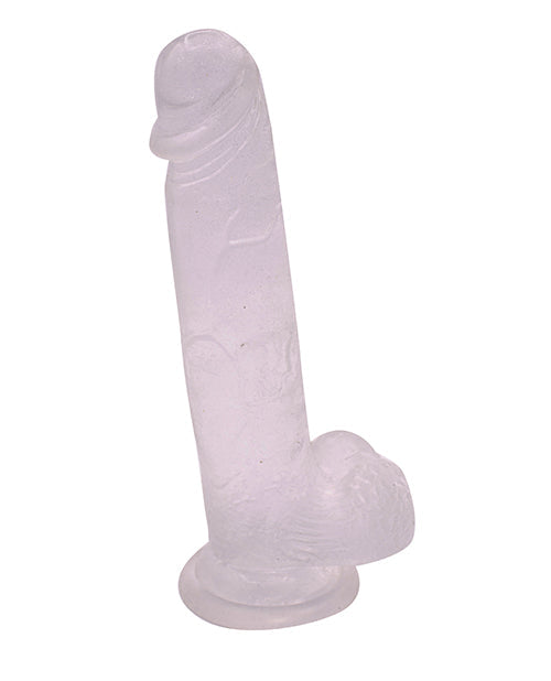 Get Lucky 8.5" Big Dildo | Real Skin Glitter Dick Realistic Dildo | Clear Suction Cup Dildo