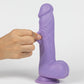 Get Lucky Large Dildo | Mr Lavender 7.5" Big Dildo | Dual Layer Suction Cup Dildo