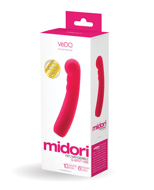 VeDO Midori Rechargeable G Spot Vibe - Foxy Pink