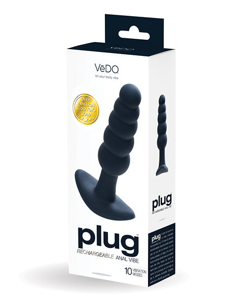 VeDO Plug Rechargeable Anal Plug  - Black