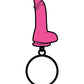 Wood Rocket Sex Toy Dildo Keychain - Pink