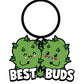 Wood Rocket Weed Best Buds Keychain - Green