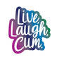 Wood Rocket Live Laugh Cum Large Pin - Multi Color