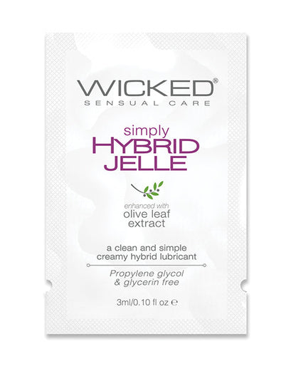 Wicked Sensual Care Simply Hybrid Jelle Lubricant - .1 oz