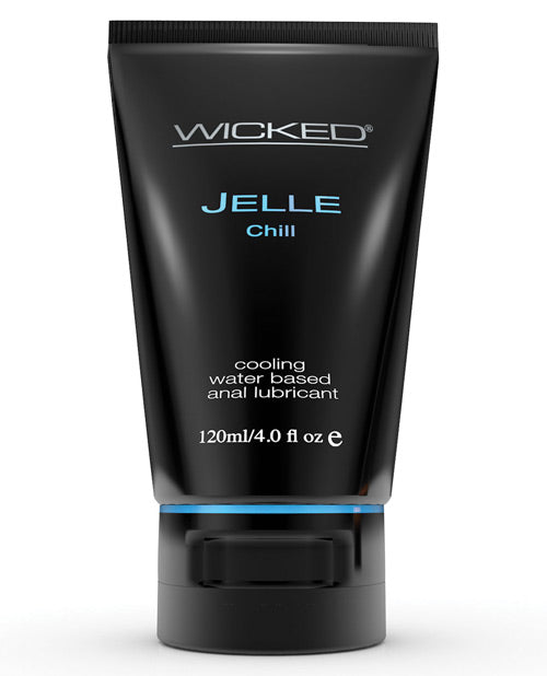 Wicked Sensual Care Jelle Chill Water Based Anal Gel Lubricant - 4 oz