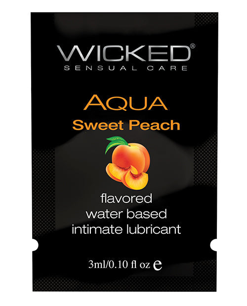 Wicked Sensual Care Water Based Lubricant - .1 oz Sweet Peach