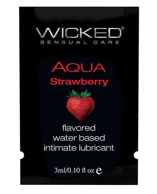 Wicked Sensual Care Water Based Lubricant - .1 oz Strawberry