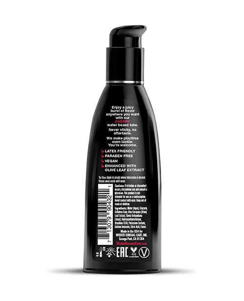 Wicked Sensual Care Water Based Lubricant - 2 oz Cherry