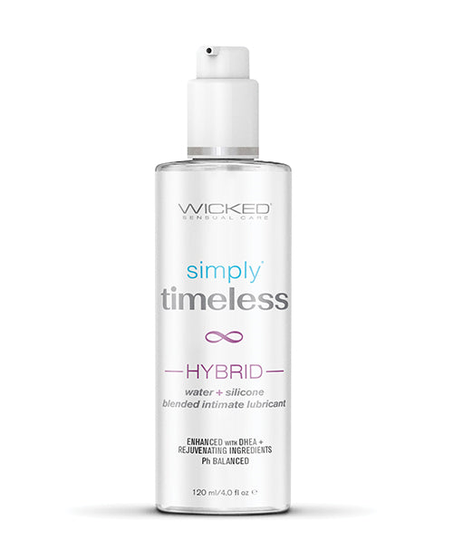 Wicked Sensual Care Simply Timeless Hybrid Water & Silicone Lubricant - 4 oz