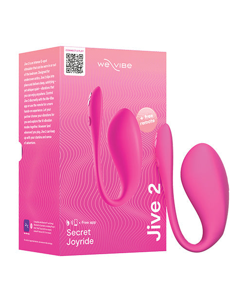 We-Vibe Jive 2 App Controlled Vibrator | Electric Pink Phone Vibrator | Best Vibrator for Women