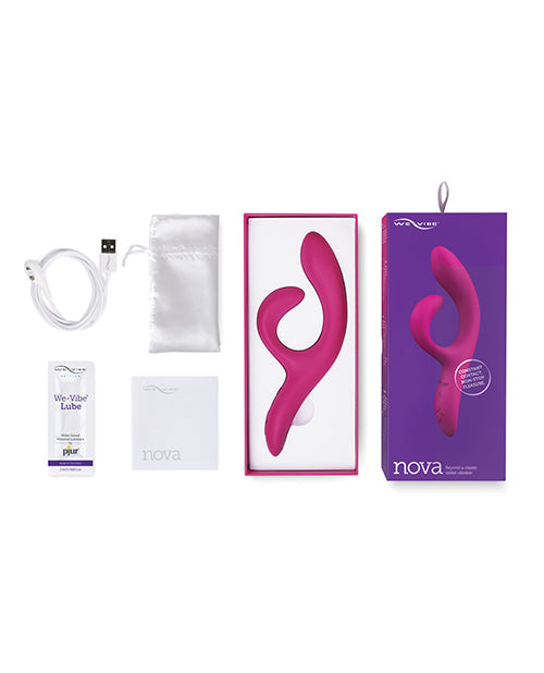 We-Vibe Nova 2 App Controlled Vibrator | Flexible Rabbit Vibrator | Fuchsia Phone Vibrator | Best Vibrator for Women