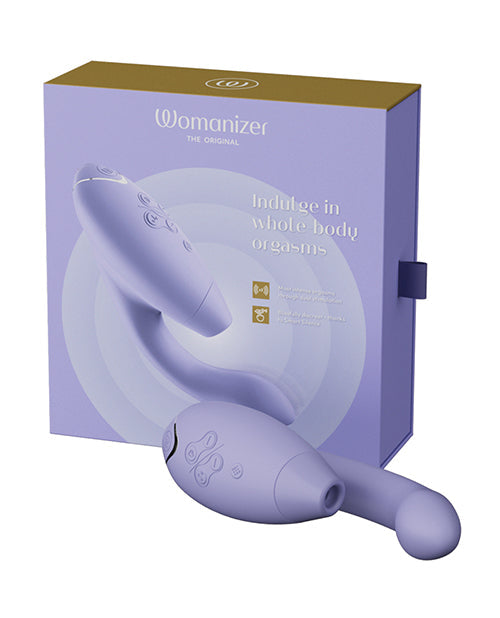 Womanizer Duo 2 Rabbit Vibrator | Lilac G Spot Vibrator | Waterproof 10X Clit Vibrator | Best Vibrator for Women