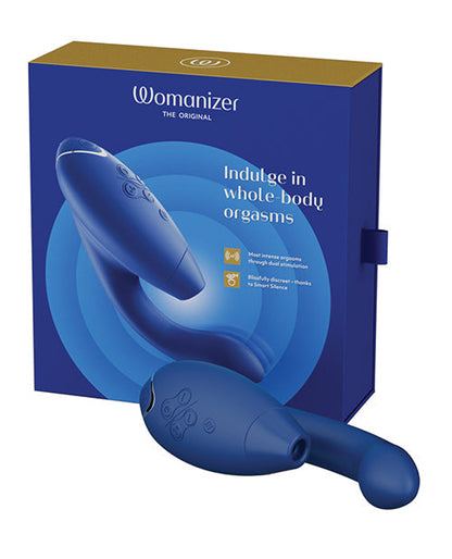 Womanizer Duo 2 Rabbit Vibrator | Blueberry G Spot Vibrator | Waterproof Clit Vibrator | Best Vibrator for Women