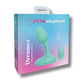 Pink Elephant Dreamer Rechargeable Vibe w/Remote - Aqua