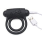 Bang! Vibrating Cock Ring & Bullet w/Remote Control - Black