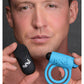 Bang! Vibrating Cock Ring & Bullet w/Remote Control - Blue