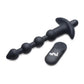 Bang! 28X Vibrating Silicone Anal Beads w/Remote Control - Black