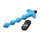 Bang! 28X Vibrating Silicone Anal Beads w/Remote Control - Blue