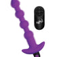 Bang! 28X Vibrating Silicone Anal Beads w/Remote Control - Purple