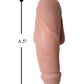 Strap U Large Bulge Packer Dildo - Light