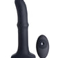 ThunderPlugs Sliding Shaft Silicone Vibrator w/Remote - Black