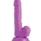 Pop Peckers 6.5" Dildo w/Balls - Purple