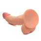 Pop Peckers 7.5" Big Dildo | Large Dildo with Balls | Light Suction Cup Dildo