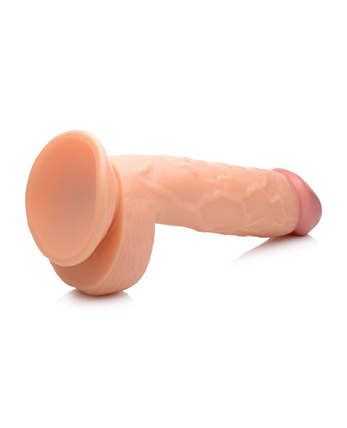 Pop Peckers 8.25" Big Dildo with Balls | Light Suction Cup Dildo | Large Dildo