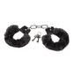 Master Series Cuffed in Fur Furry Handcuffs - Black