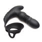 ThunderPlugs 10X Thrusting Silicone Vibrator w/Cock & Ball Strap & Remote - Black