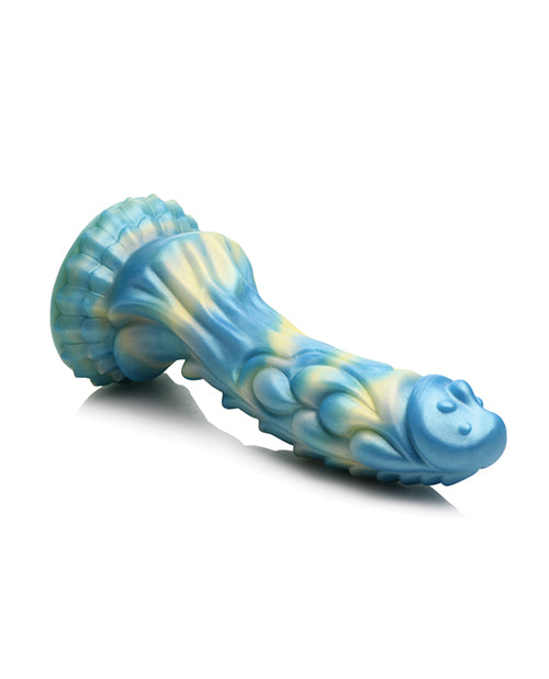 Creature Cocks Sea Stallion Vibrating Dildo w/ Remote - Blue/Yellow