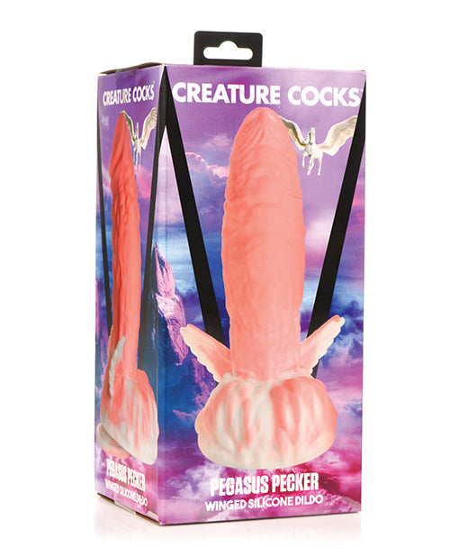 Creature Cocks Large Dildo | Pegasus Pecker Winged Silicone Big Dildo | Suction Cup Dildo