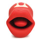 Shegasm Lickgasm Kiss + Tell Silicone Kissing & Vibrating Clitoral Stimulator - Red