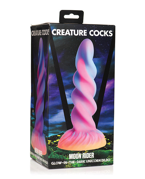 Creature Cocks Large Dildo | Moon Rider Unicorn Big Dildo | Glow in the Dark Suction Cup Dildo