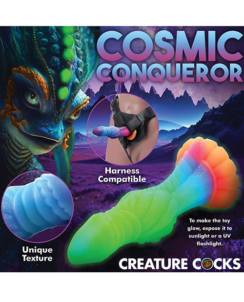 Creature Cocks Realistic Dildo | Galactic Glow in the Dark Suction Cup Dildo