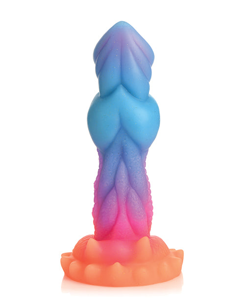 Creature Cocks Realistic Dildo | Glow-in-the-Dark Aqua | Suction Cup Dildo