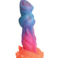 Creature Cocks Realistic Dildo | Glow-in-the-Dark Aqua | Suction Cup Dildo