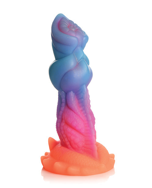 Creature Cocks Realistic Dildo | Glow-in-the-Dark Aqua | Suction Cup Dildo