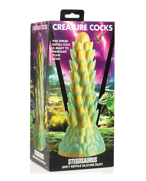 Creature Cocks Large Dildo | Stegosaurus Spiky Reptile Silicone Big Dildo | Suction Cup Dildo