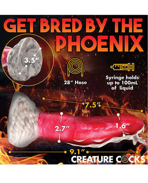 Creature Cocks Realistic Dildo | Resurrector Phoenix Squirting Dildo | Suction Cup Dildo