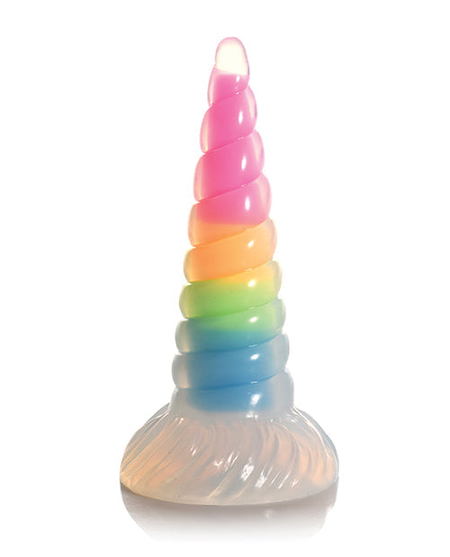 Creature Cocks Large Dildo | Uni Glow in the Dark Silicone Big Dildo | Rainbow Suction Cup Dildo