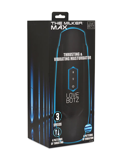 Milker Max Thrusting & Vibrating Masturbator - Black