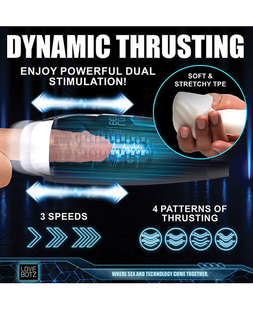 Milker Max Thrusting & Vibrating Masturbator - Black