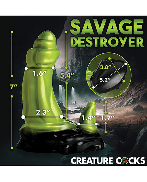 Creature Cocks Large Dildo | Orc Silicone Big Dildo | Suction Cup Dildo