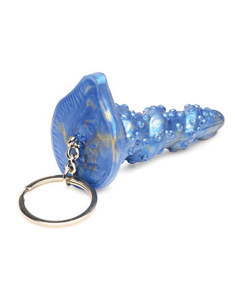 Creature Cocks Lord Kraken Silicone Key Chain - Blue